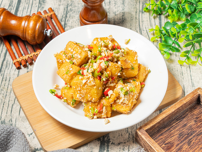 金沙豆腐